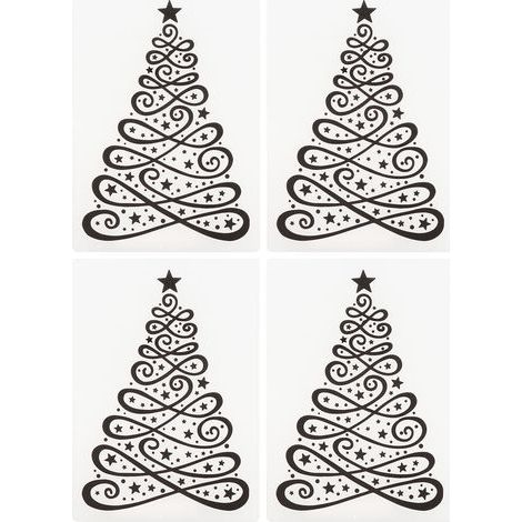 wiederverwendbare Prägevorlagen mit Weihnachtsmotiven für selbstgemachte Briefumschläge und Fotoalben (1/5)