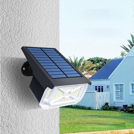 Lampe solaire de jardin pour usage extérieur, éclairage paysager solaire, lampe à piquer, applique murale, indice de protection IP6