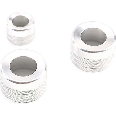 Cache de bouton de réglage du volume audio de climatisation argenté pour BMW X5 X6 E70 E71 F15 F16 2-SFYGV (1/5)