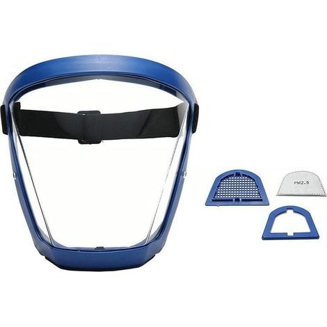 Écran Facial, Écran Facial Complet De Protection Transparent, Écrans Faciaux Transparents, Protection des Yeux, Sécurité De Protection Personnelle À Couverture Complète-LIAIKI (1/4)