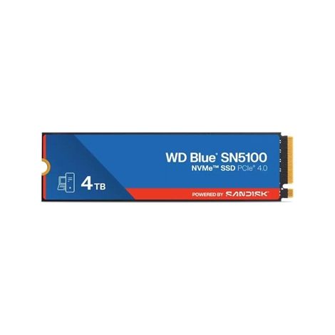 Disco Duro Sandisk WD Blue SN5100 4TB SSD M.2 6900MB/s NVMe PCIe 4.0 Encriptado