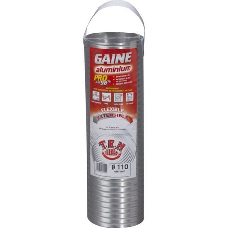 Flexibler Schlauch ten 85110 Aluminium 85 cm 110 mm