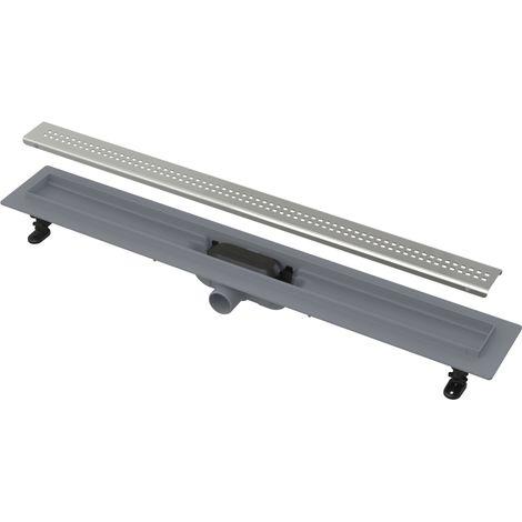 Desagüe de suelo para duchas con rejilla de acero y sifón combinado. (1/2)