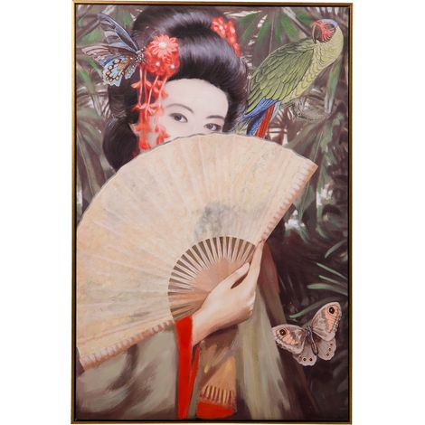 Geisha Almedro Gemälde 80% handgemalt 80x5x120cm (1/2)