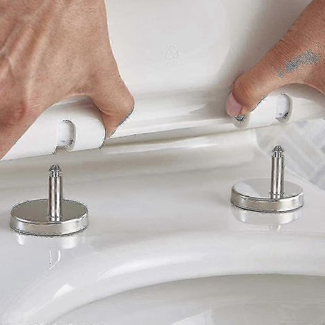 Fixations universelles pour abattant de toilette, 1 paire - installation stable (1/3)