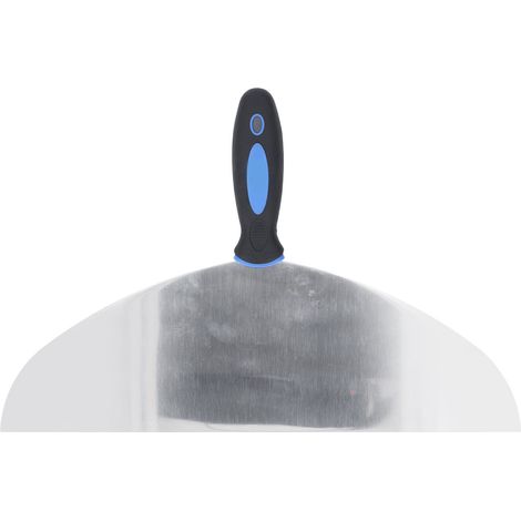 Grattoir à mastic en acier inoxydable pour papier peint, peinture, autocollants et plâtre, avec trou de suspension pour la réparation des cloisons sèches, 35,5 cm (14 pouces).