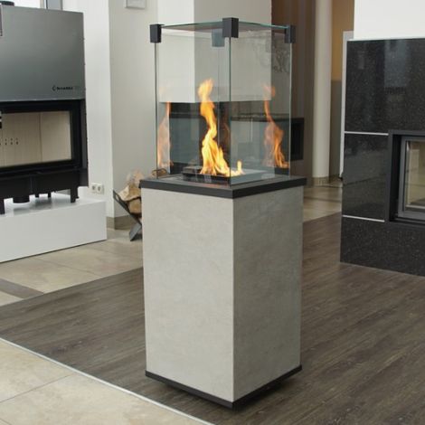 Estufa de Gas Exterior Patio Mini acero control manual 8,2 kW - GRIS