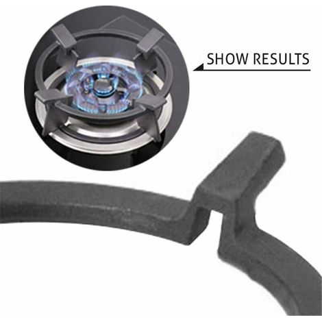 VURAHOME - Adaptateur Wok Gaz Anneau Wok Support, Support Antidérapant, Anneau de Fixation Wok Anneau Support Anneau de Fixation pour Brûleurs à Gaz, Cuisinières, Ustensiles de Cuisine, Gaz Poêle Acce (1/4)
