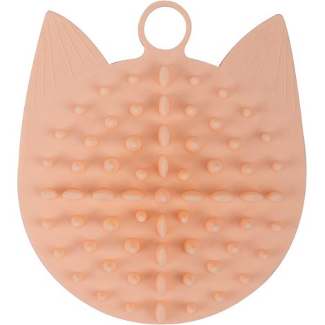 Brosse Pour Chat Mur avec Ventouse et Crochet Puissants, Brosse Massage Chat Pour Prendre un Bain, Brosse Chat Toiletteur Doux Silicone Matériel Pour les Chats Poil Court /Poil Long(rose) (1/5)