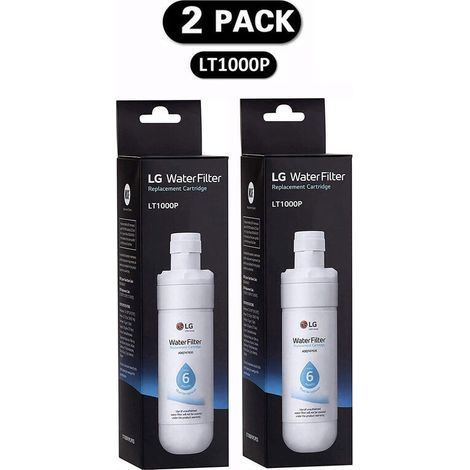 Lot de 2 filtres (LT1000P) Réfrigérateur, filtre à eau du réfrigérateur (1/3)