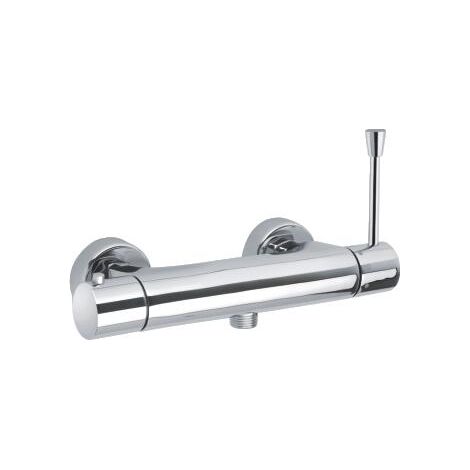 Mitigeur thermostatique de douche chrome avec poignée clinique (1/2)