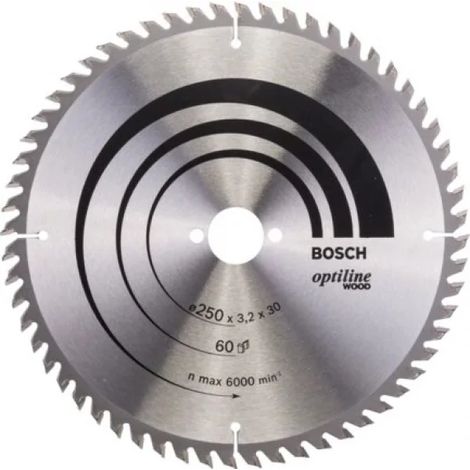 Bosch Optiline Wood Lama per sega circolare 250x30 mm per legno