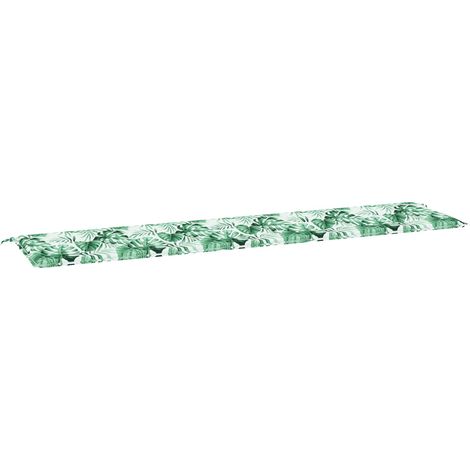 Maison Exclusive - Bankpolster Blatt Blattmuster 200 x 50 x 3 cm