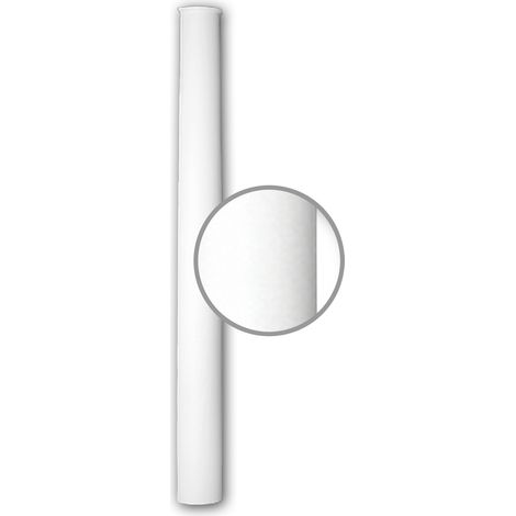 Fût de demi-colonne 116050 Profhome Colonne Élement décorative style Néo-Classicisme blanc