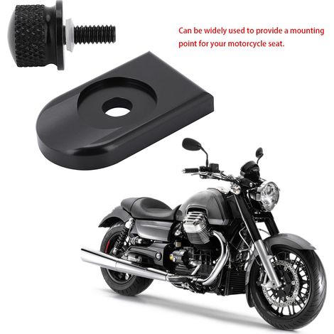 Vis de montage en aluminium pour selle de moto, bouton de fixation noir, écrou cache, compatible 96-17, kit de remplacement (1/5)