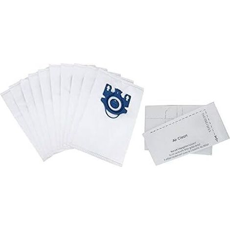 Accessoires pour appareils électroménagers - Ensemble complet de sacs de réservoir de rechange pour aspirateurs C1, C2, C3 compatibles avec S400I-S456I, S600-S658, 3D Efficiency [remplaçables] - 10 pi (1/2)