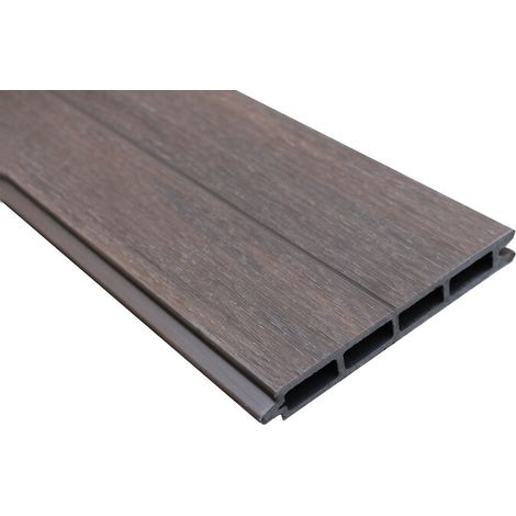 Coextrudierte Wabenverbundzaunlatte - Farbe - Dunkle Eiche, Dicke - 19 mm, Breite - 15,6 cm, Länge - 148 cm (1/2)