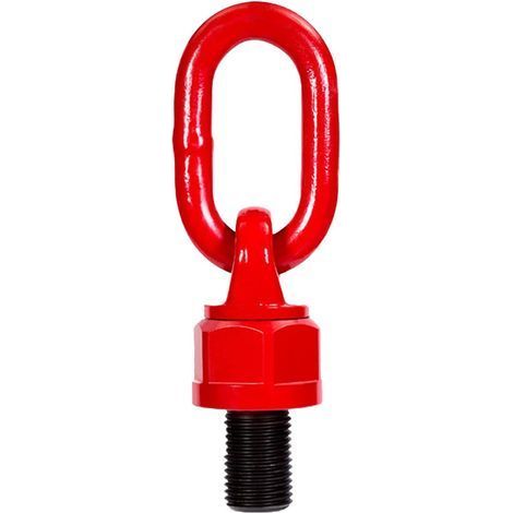 Universeller Hebering - M12 × 18 mm 1T Hebeösenring Werkzeug Ringbolzen aus legiertem Stahl 360 Grad drehbar Hebering-Schraubenform Verbindungsbolzen Schraube (Rot) (1/5)