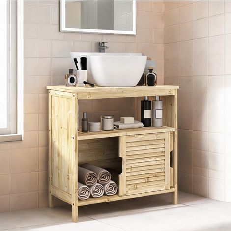 Meuble de salle de bain madeira 60 x 30 x 60 cm (1/5)