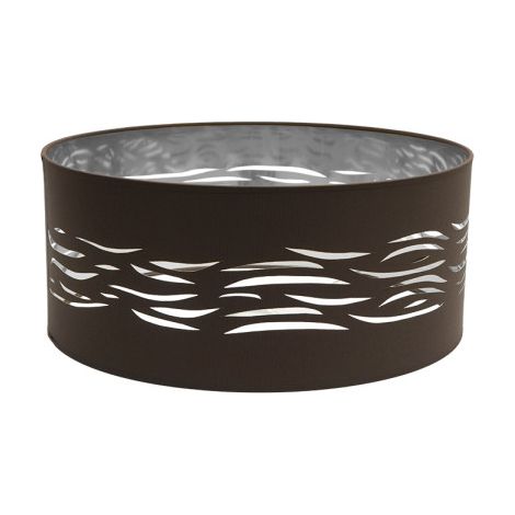 Paralume a sospensione Fog 1xe27 marrone-argento 50dx50dx20h
