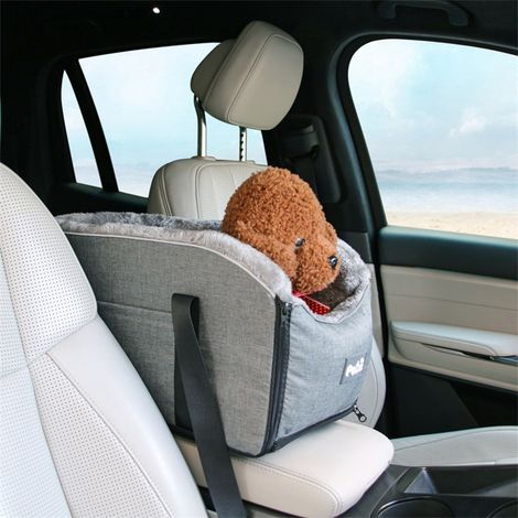 Sac Pour Chien Voiture - Coussin Central Non Glissant Pour Console Automobile - Pour Chiots Petits Chiens Chats - 45 X 22 X 25 Cm - 1 Pièce (1/5)