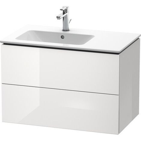 L-CUBE mobile lavabo 550x820x481m con illuminazione li noce scuro
