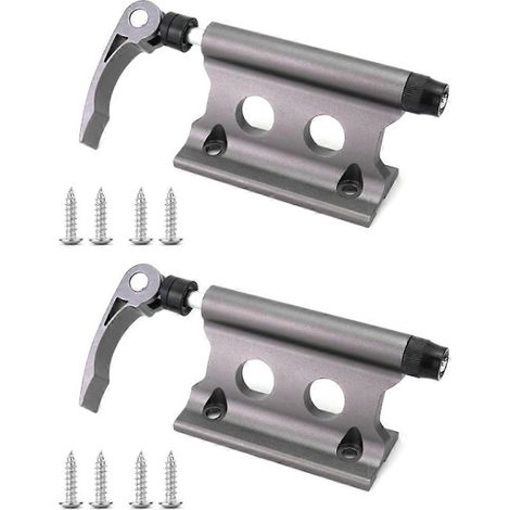 Lot de 2 supports de fourche pour vélo, porte-vélos de toit pour camionnette, SUV, remorque ou vélo de route, gris (1/5)