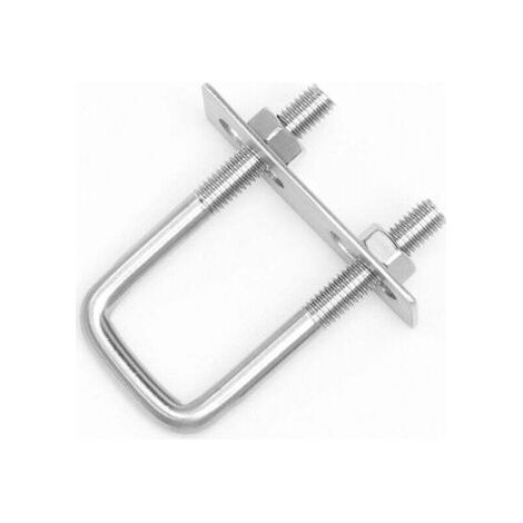 4 Pièces Boulons En U Boulons 66 U-Bolt 80 x 50 mm, Boulon De U En Acier Inoxydable Avec Écrou Plaques Rondelle, Boulons De Serrage Pour Fixation Tuyaus, Pour Diamètres De Tuyaux Inférieurs à 50