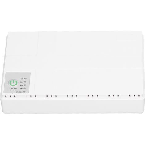 Mini UPS pour alimentation de secours de caméra (tension de sortie 5V/9V/12V), alimentation de secours CC pour la surveillance de routeur (norme européenne). (1/5)