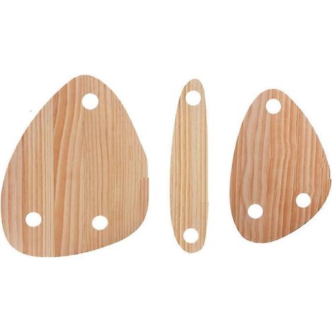 Lot de 3 pièces bouteille de vin topper plateau de service, en bois topper charcuterie flat service planche, fête (1/5)