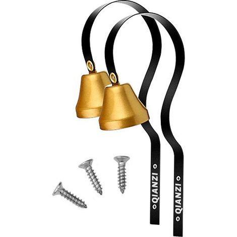 royaluxe -Ensemble de 2 cloches pour animaux de compagnie Doggy Training doorbell Home suspension Sonnerie pour animaux de compagnie tonalité croquante et forte (1/5)