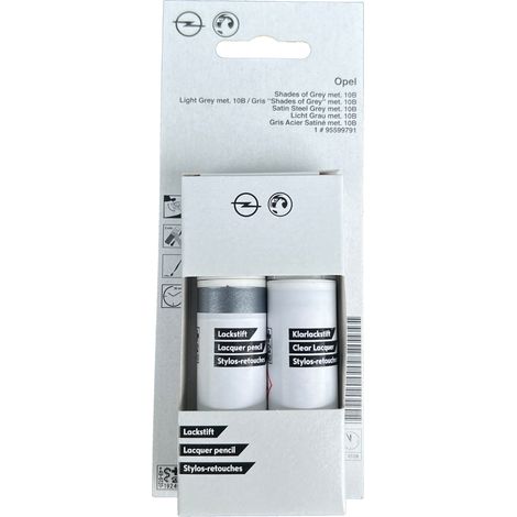 Pintura de retoque original Opel 10B (Z10B): Pintura para coche + capa transparente 2 x 12 ml (1/5)