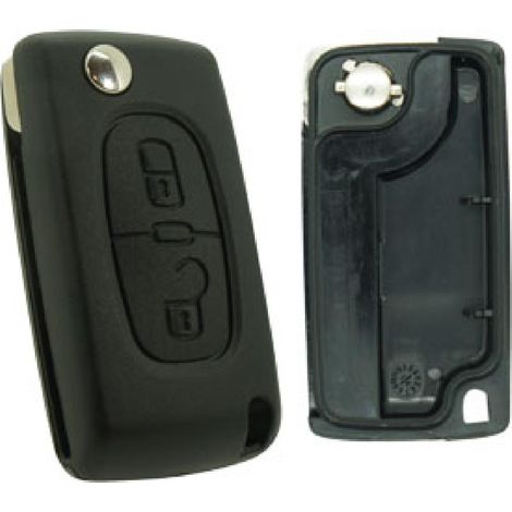 PSA278C - Coque compatible Peugeot Citroen 2 boutons