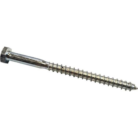 tirafondo cabeza hexagonal din 571 zincado 5-30 largo 80mm diámetro 6mm (caja 100)