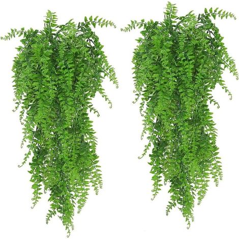 2 Pièces Plantes Vertes Artificielles Vigne D'eucalyptus Artificielle Suspendue Couronnes Artificielles Suspendues pour Fausses Vignes Extérieures Branches Artificielles Mur Fausses Plantes Suspendues (1/5)