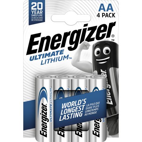Blister 4 Piles Lithium 1.5V AA Energizer Energizer (L91-4) (ENE26243)