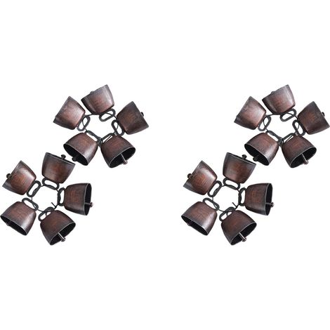 20 Pièces Cloches en Cuivre pour Vache, Cheval, Mouton, Pâturage, Bétail, Animaux de Ferme, Cloche en Bronze Bruyante, Petites Cloches en Laiton (1/5)