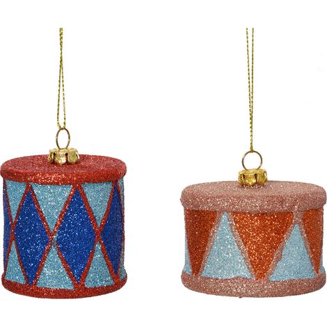 decorazione natalizia appendibile Strumenti Musicali Multicolore modello assortito H6cm