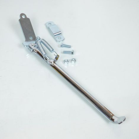 Seitenständer rechts glatt verchromt für Moped mbk 51 340mm (1/3)