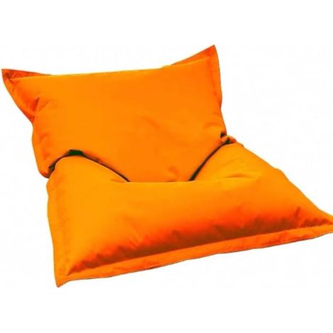Housse Pouf Exterieur, Grand Confortable Côté, Haricot Paresseux, Impermeable Housse De Canapé Uniquement 140x180cm, Réutilisable La Natation Orange (1/5)