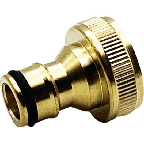 Messing-Schlauchverbinder, 3/4 Innengewinde, Schnellverbindungsadapter für Küchenarmaturen und Gartenschläuche (1/5)