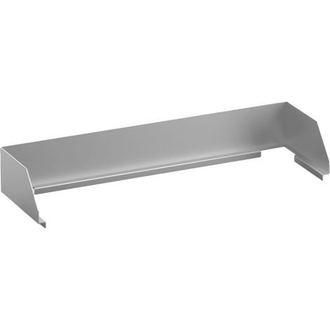 Rebord anti-éclaboussures inox plaque 400mm - Diamond