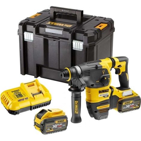 Tassellatore DEWALT SDS-Plus 3,5J (EPTA) - 54V XR FLEXVOLT - 2 Batterie 9.0 Ah, caricabatteria, valigetta - DCH333X2 (1/10)