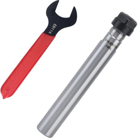 Porte-outil à queue droite ER11, rallonge de pince, accessoires de fraisage et de tournage CNC C16-ER11A-100L 100 mm (1/5)