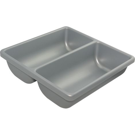 Agoform Besteckeinsatz Scoop II Besteckeinsatz für Schubladen, Kunststoff silber (1/2)