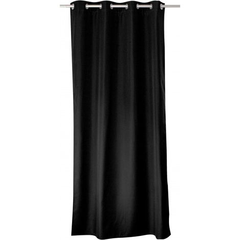 Rideau Thermique et Occultant Noir - 140x240cm - Noir (1/7)