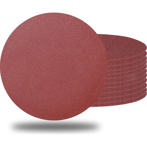 100 feuilles- Papier de verre rouge de 4 pouces, meules et tampons de polissage pour éliminer la rouille du métal, grain 150 (1/5)