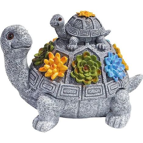 Cendrier avec couvercle en forme de tortue amusant pour extérieur décoration de balcon et jardin original (1/5)