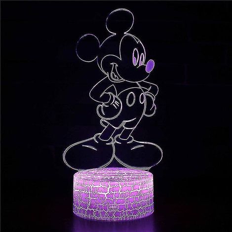 Lampe à illusion d'optique 3D, 7 couleurs, interrupteur tactile, veilleuse style déco, crée une ambiance romantique (1/3)