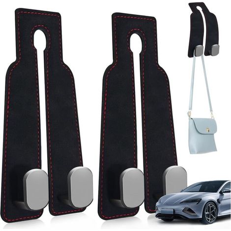 2er-Set Auto-Kopfstützenhaken – Doppelhaken für die Rückseite des Sitzes – Organisationszubehör – Für Handtaschen und Taschen
